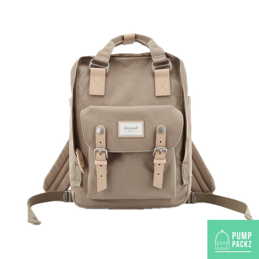 Medium Feeding Tube Backpack | Khaki | Adapted for Kangaroo Joey and Enteralite Infinity | 14”